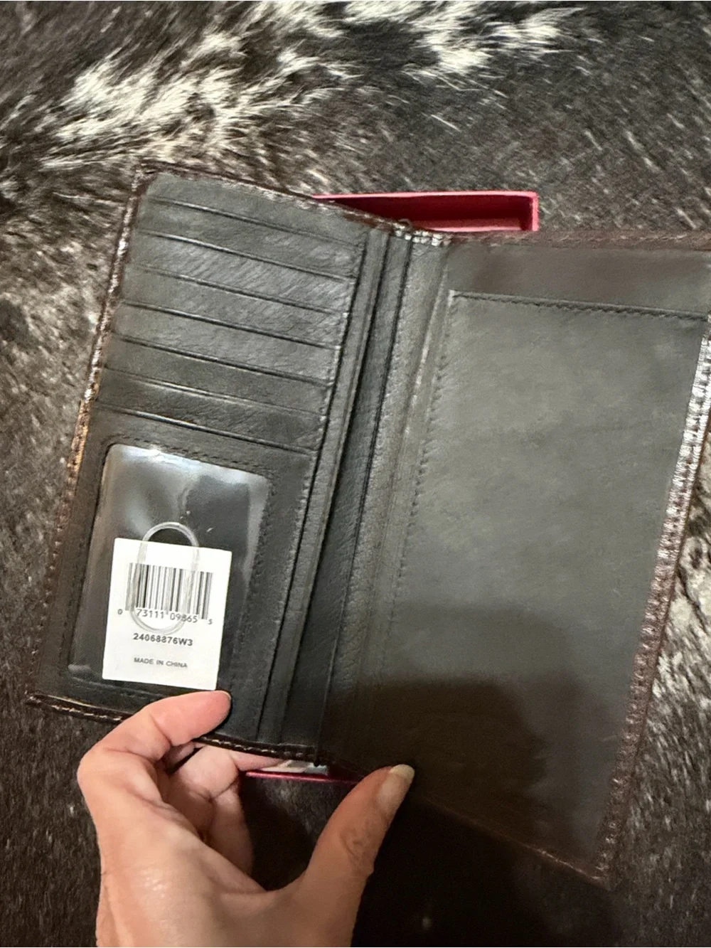 RH Co Rodeo Genuine Leather Wallet - Brown with Tan Accent